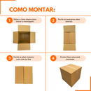 Caixa de Papelão SemiKraft  30x30x30