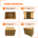 Caixa de Papelão Kraft 50x30x40