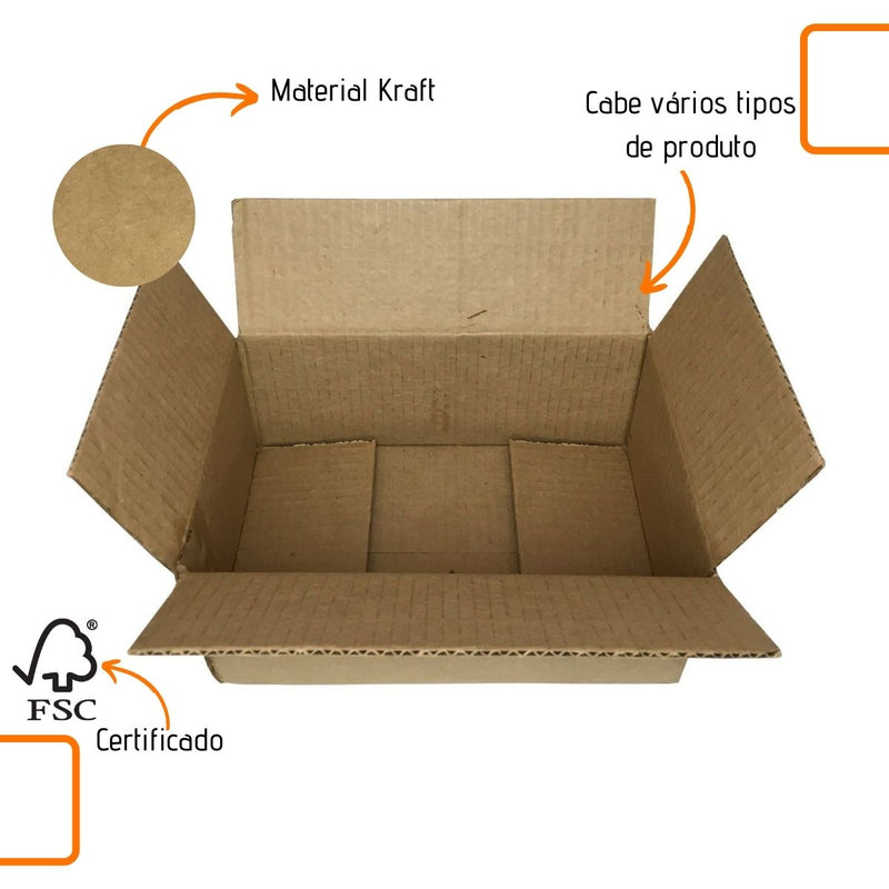 Caixa de Papelão Kraft 40x30x30