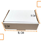 Caixa de papelão montável branca 16x11x5