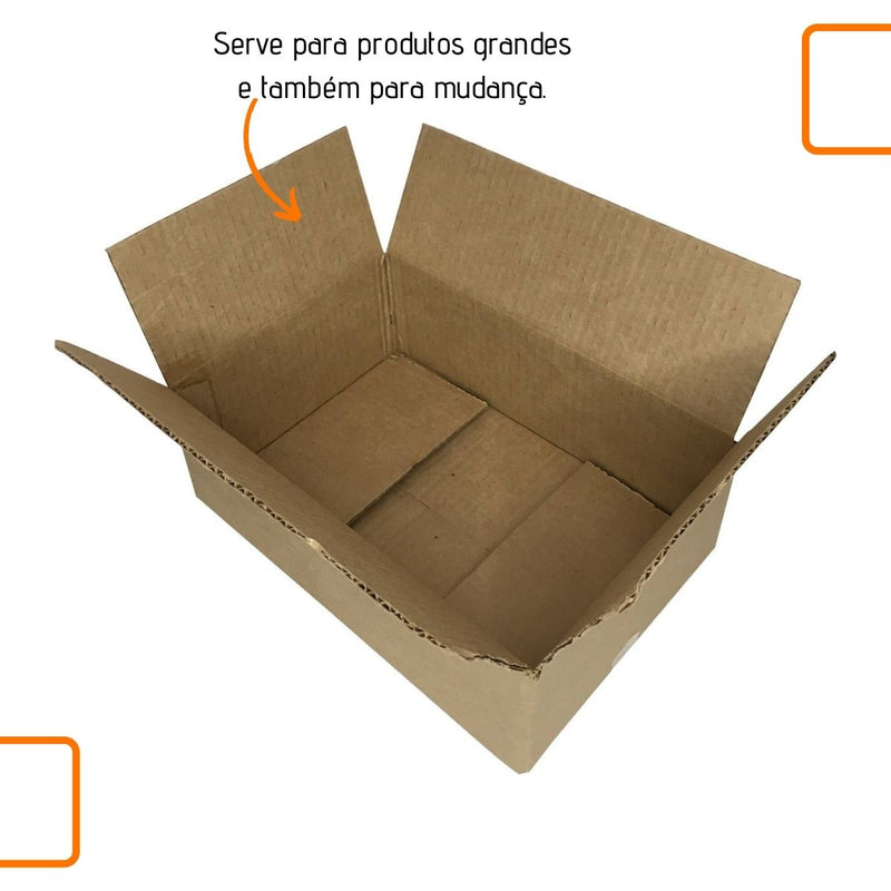 Caixa de Papelão Kraft 40x30x30