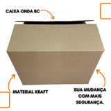 Caixa de Papelão Kraft 75x55x50