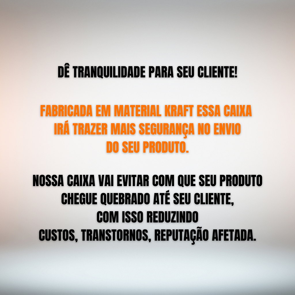 Caixa de Papelão Kraft 10x10x68