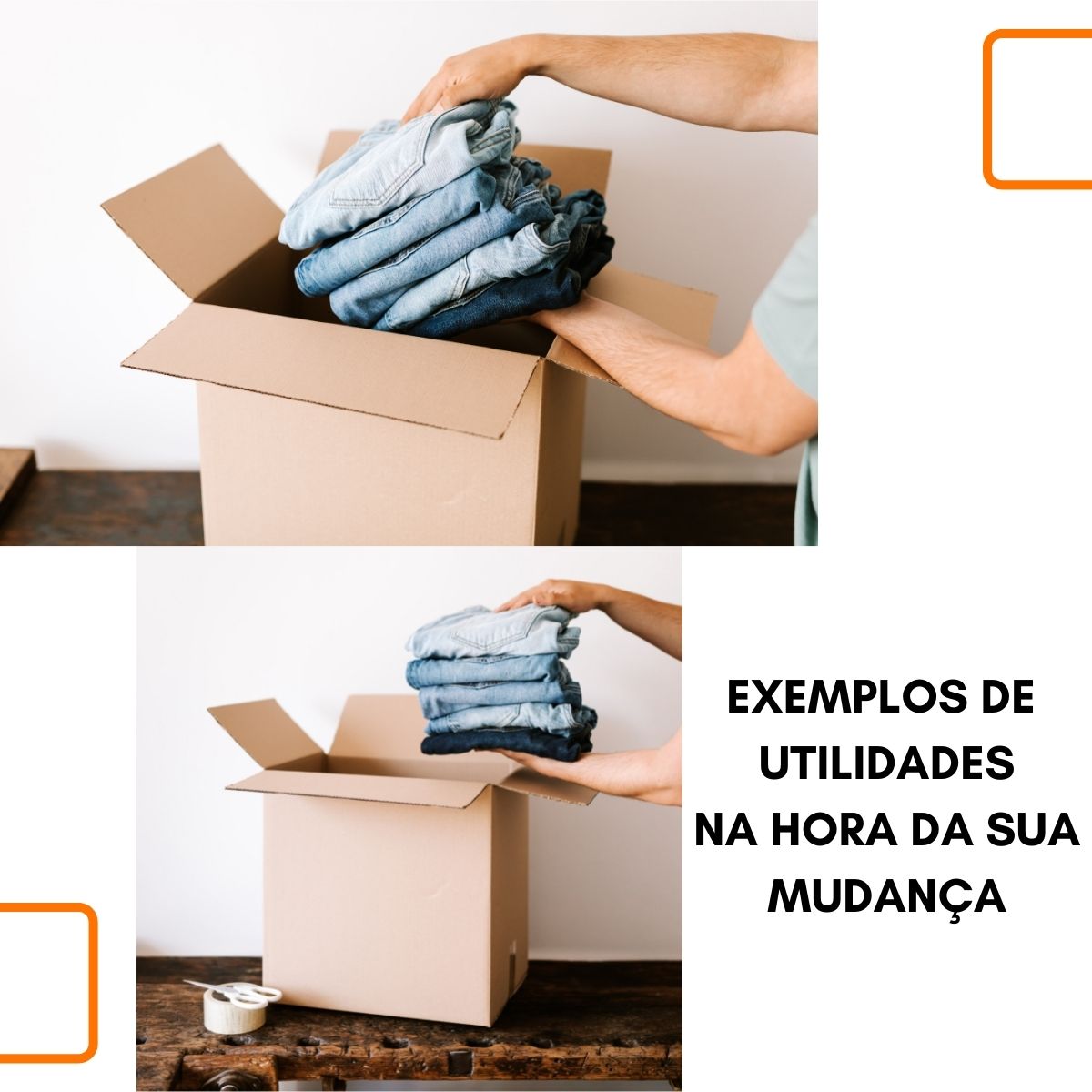 Caixa de Papelão Kraft 75x55x50