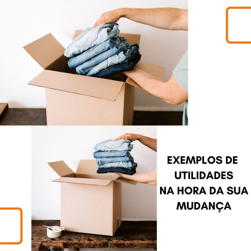 Caixa de Papelão Kraft 60x30x30