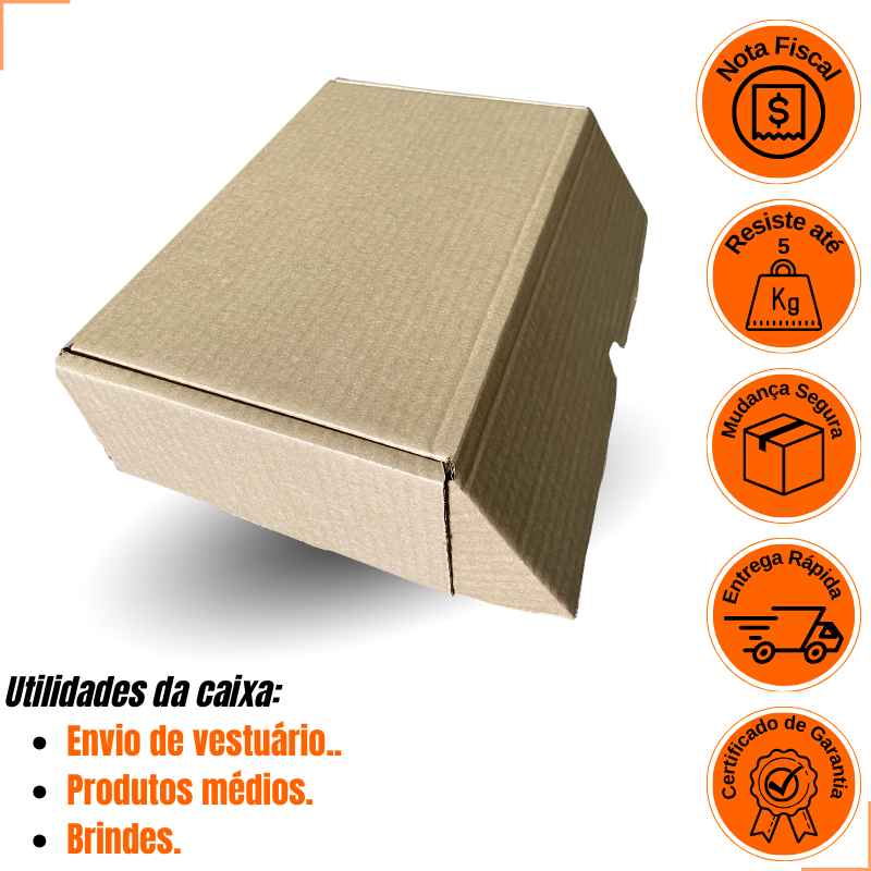 Caixa de Papelão montável 27x18x9