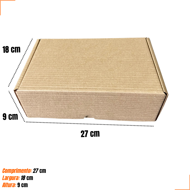 Caixa de Papelão montável 27x18x9