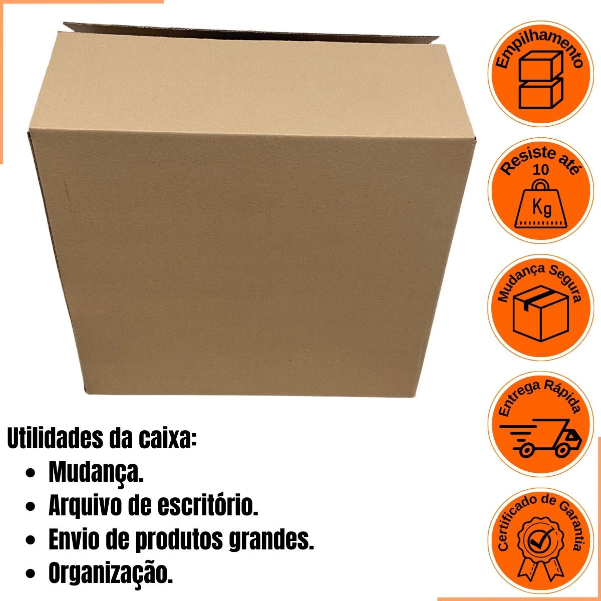 Caixa de Papelão Kraft 50x30x40