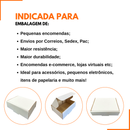 Caixa de papelão montável branca 16x11x5