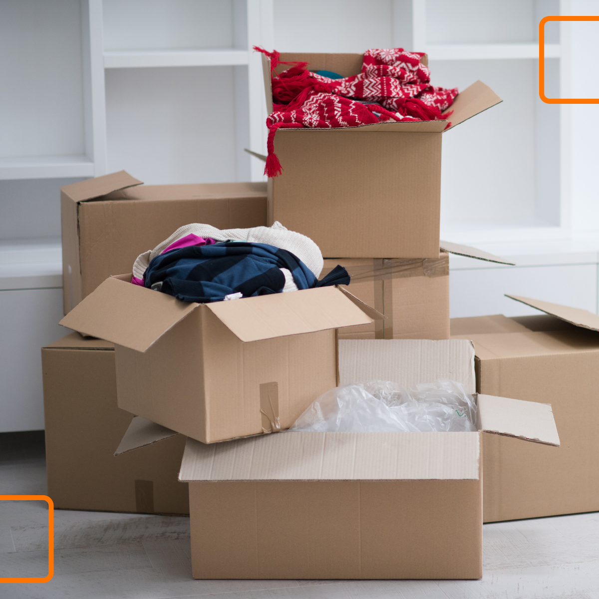 Caixa de Papelão Kraft 75x55x50