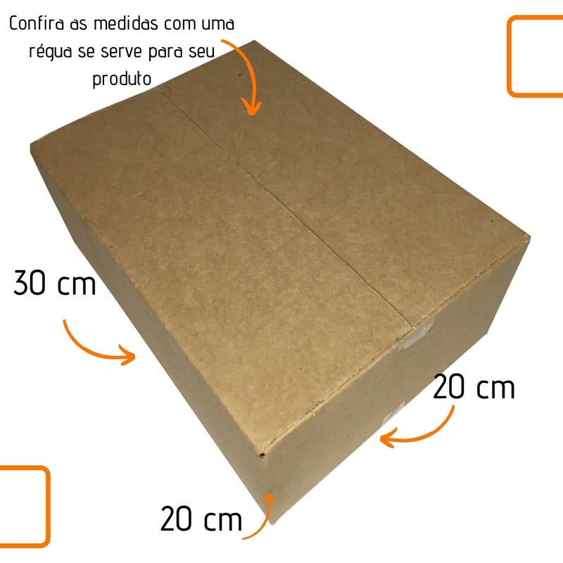 Caixa de Papelão Kraft 40x30x30