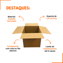 Caixa de Papelão SemiKraft  30x30x30