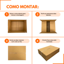 Caixa de Papelão SemiKraft 40x30x10