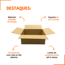 Caixa de Papelão SemiKraft 35x25x15