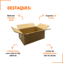 Caixa de Papelão Kraft 16x11x6