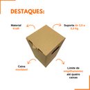 Caixa de Papelão SemiKraft 16x16x35
