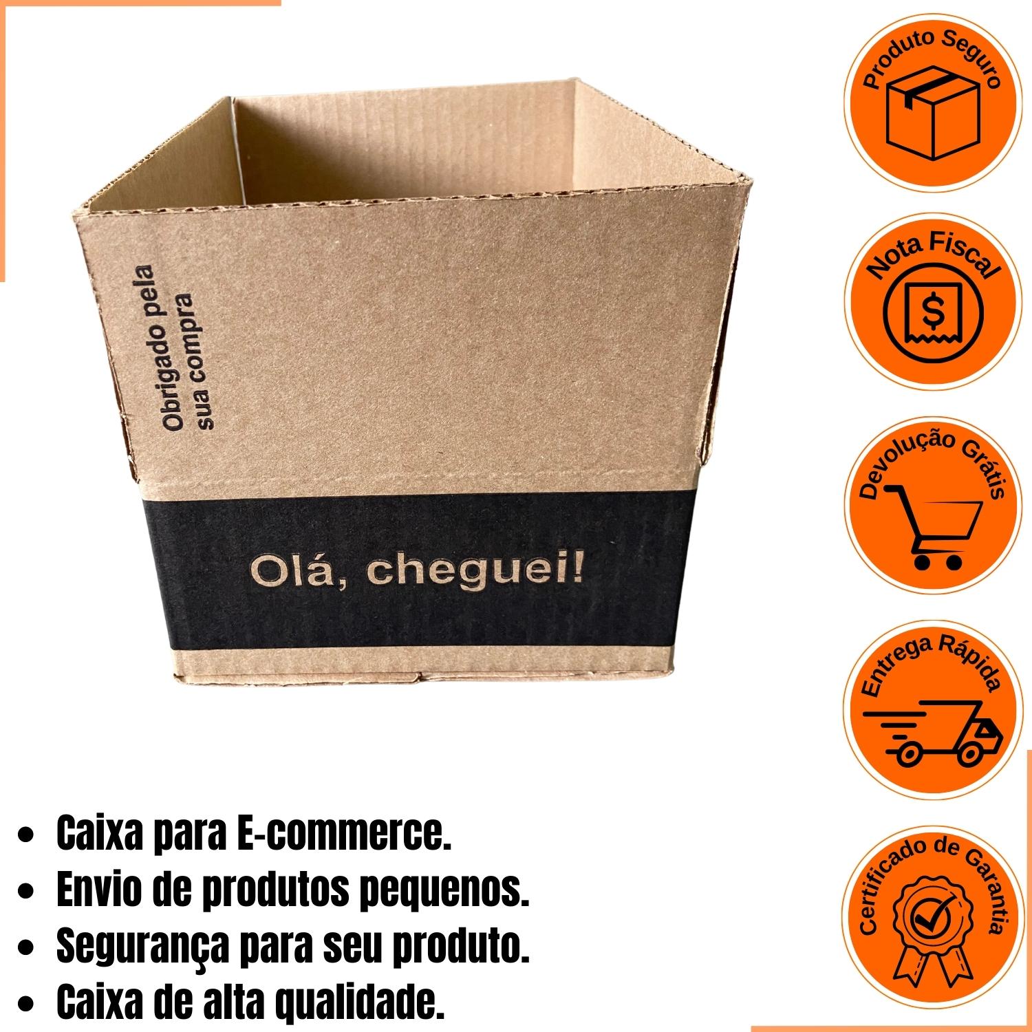 Caixa de Papelão Kraft 19x16x7