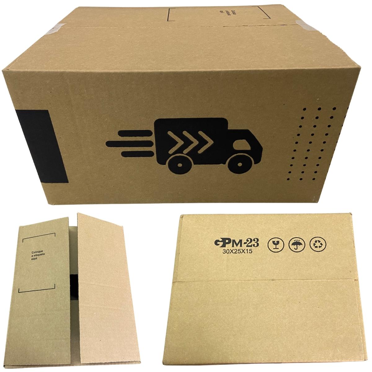 Caixa de Papelão Kraft 30x25x15 OLA