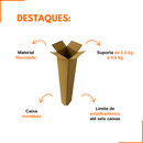 Caixa de Papelão Kraft 10x10x68