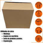 Caixa de Papelão Grande SemiKraft 60x40x50