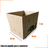 Caixa de Papelão Kraft 19x16x7