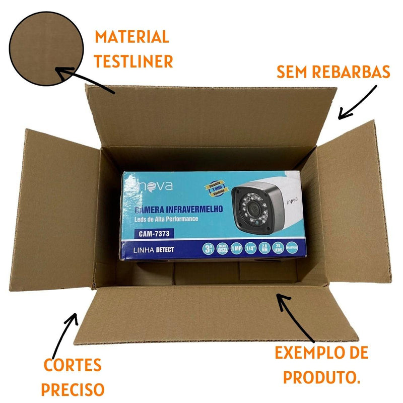 Caixa de Papelão SemiKraft 24x15x10