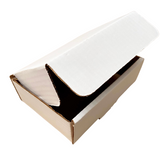 Caixa de papelão montável branca 16x11x5