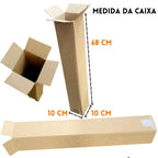Caixa de Papelão Kraft 10x10x68