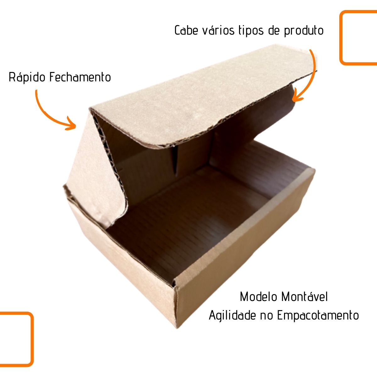 Caixa de Papelão montável 16x11x5