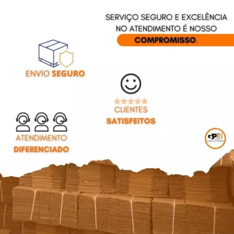 Caixa de Papelão SemiKraft 16x11x3