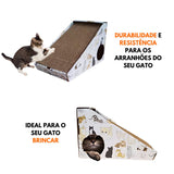 Caixa de Papelão Kraft Arranhador para Gato com Impressão